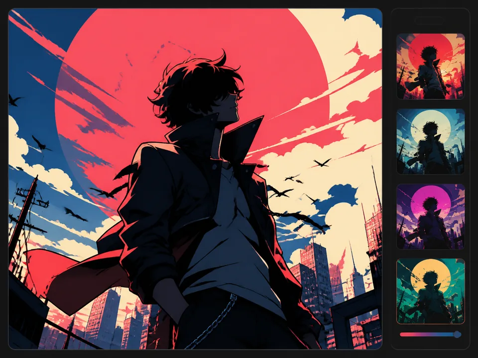 Anime album cover preview