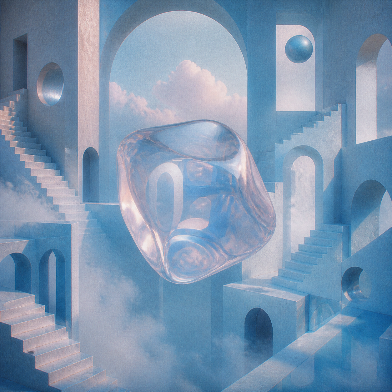 Dreamcore surreal album cover preview